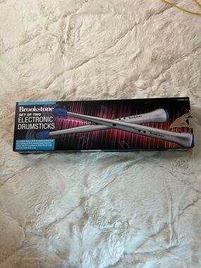 Brookstone Electronic Drumsticks Air Drum Set Adult Novelty Music Gift